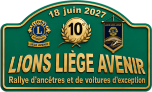 Plaque du 10e Rallye Lions Liege Avenir — Rallye seul