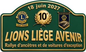 Plaque du 10e Rallye Lions Liege Avenir — Rallye complet