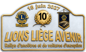 Plaque du 10e Rallye Lions Liege Avenir — Silver