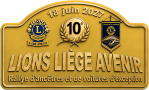 Plaque du 10e Rallye Lions Liege Avenir — Gold